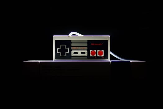image of classic Nintendo NES controller